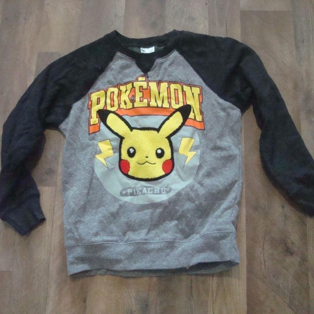 POKEMON KIDS BOYS‎ XL SWEATSHIRT VINTAGE Y2K OOS SHIRT G9